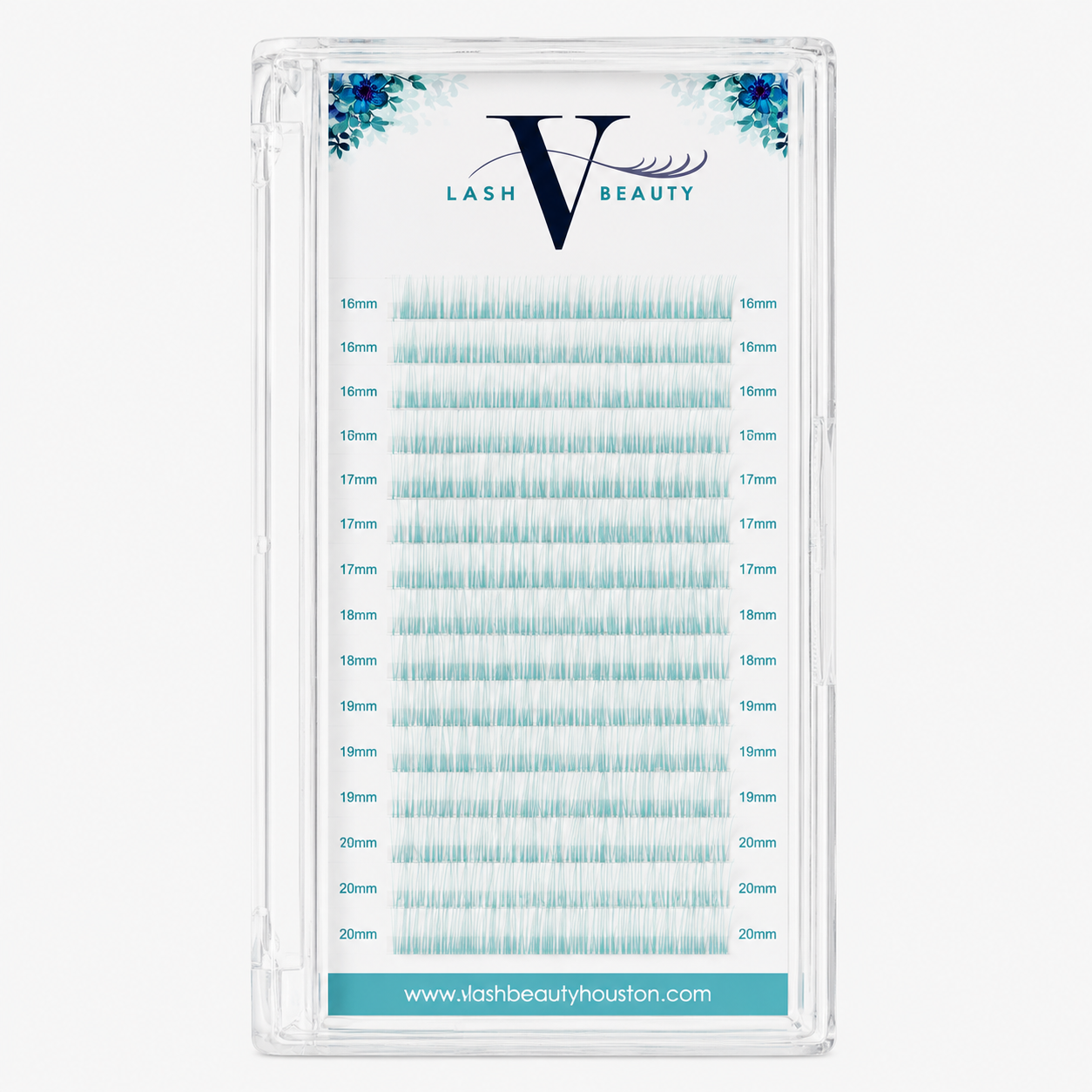 0.07mm White Colored Lash Extensions Volume Lash Tray