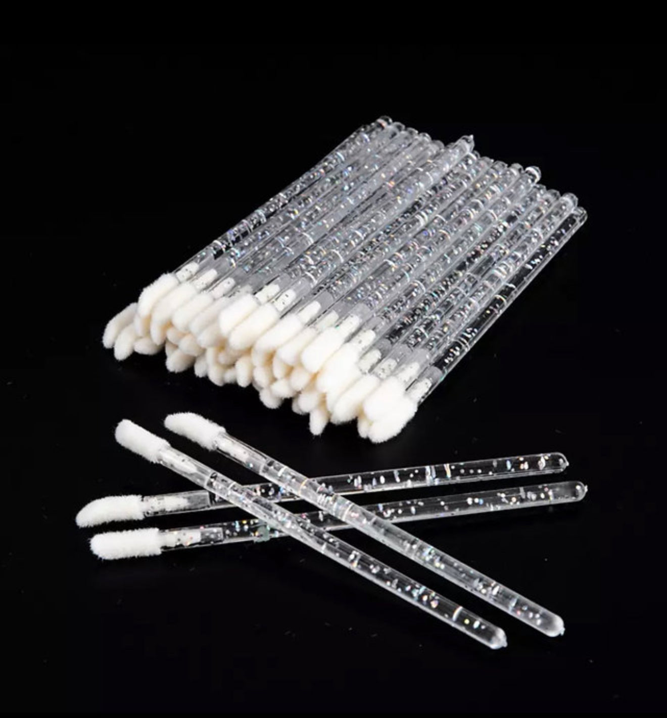 Lip Gloss Applicator Style Lash Brushes – 50 Pieces Disposable Pack