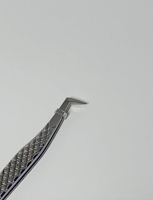 Silver Lash Extension Tweezers – Isolation and Volume Tool