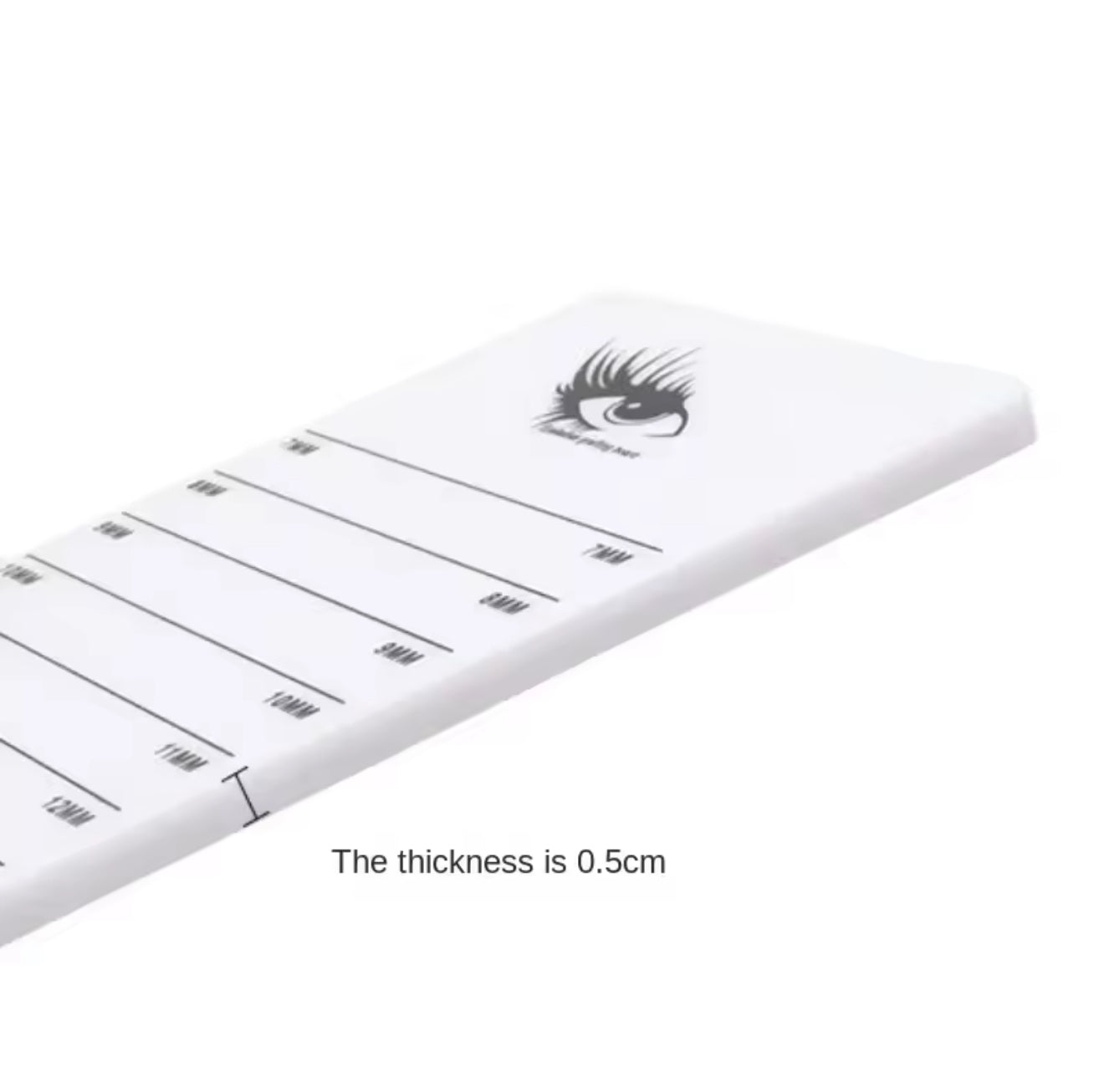 Organizing Lash Strips on Acrylic Lash Tile – Close-Up View