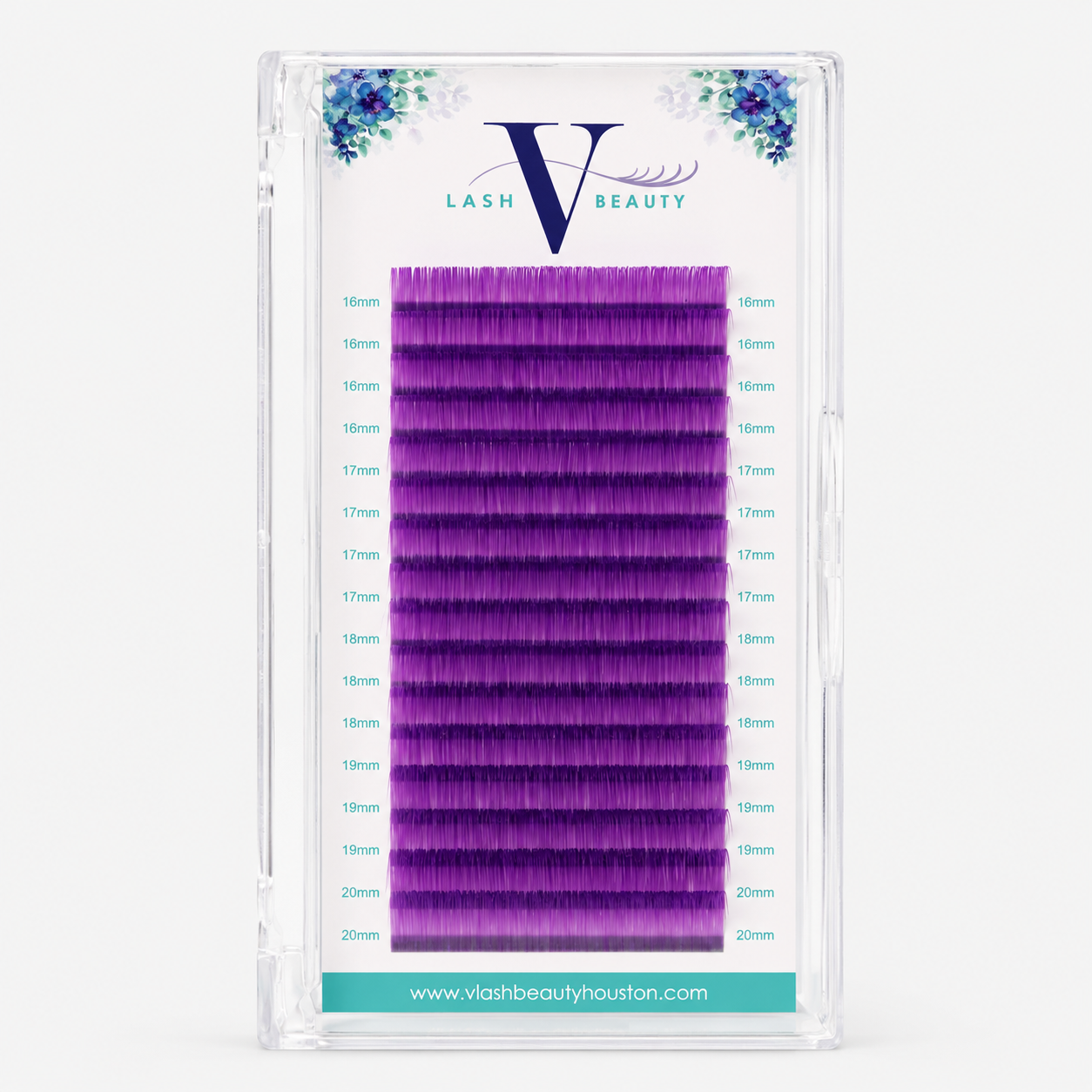0.07mm Colored Lash Extensions Purple Volume Lash Tray