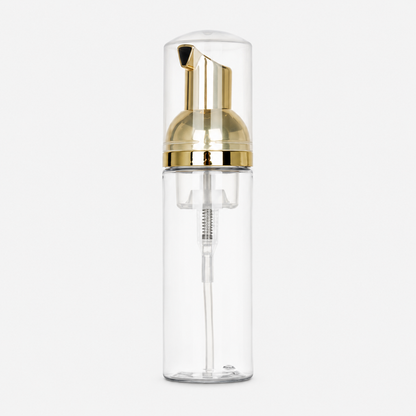 Reusable lash shampoo dispenser and foam pump bottle for mixing and dispensing eyelash extension cleanser