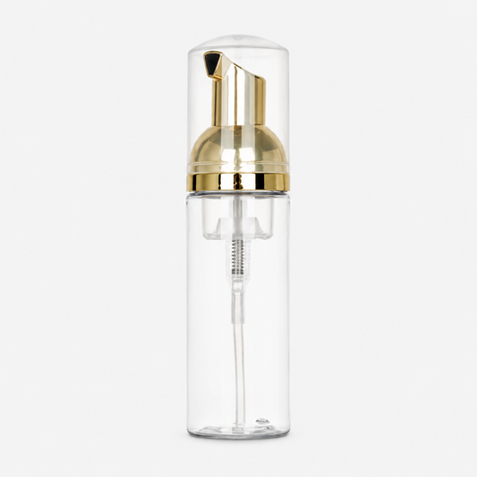Reusable lash shampoo dispenser and foam pump bottle for mixing and dispensing eyelash extension cleanser