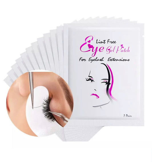 Lint-Free Gel Eye Pads for Eyelash Extensions – 50 Pairs Pack