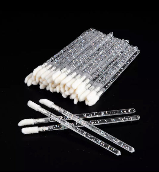 Lip Gloss Applicator Style Lash Brushes – 50 Pieces Disposable Pack