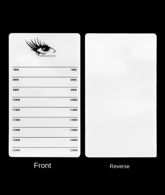 Acrylic Lash Palette for Lash Artists – Lash Tile with Length Markings