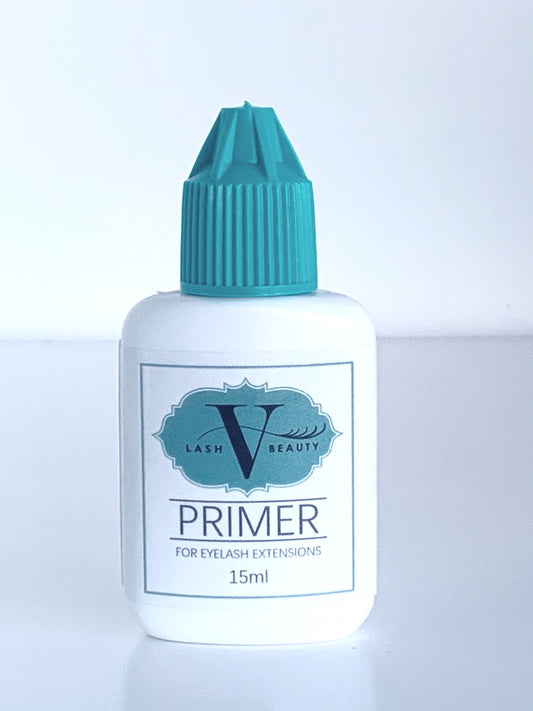 V Lash Beauty Eyelash Extension Primer 15ml bottle for lash prep and retention