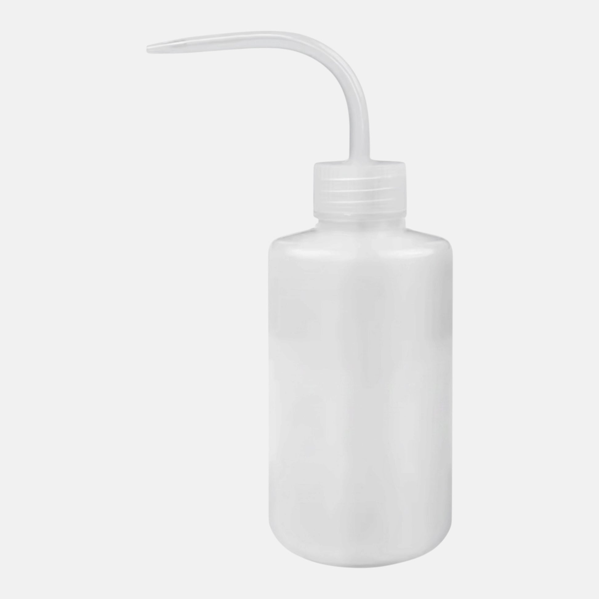 Clear plastic squeeze bottle for washing and rinsing eyelash extensions