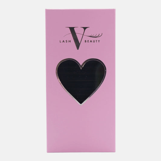 YY Lash Extensions 0.07mm hybrid volume lashes in premium pink tray
